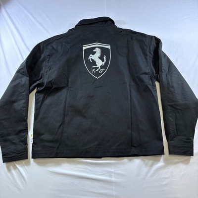 Puma Scuderia Ferrari Lifestyle Jacket Black Mens Large 632749-01 NWT