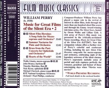 PAUL PHILLIPS / RT&Eacute; NATIONAL SYMPHONY ORCHESTRA (IRELAND) WILLIAM PERRY: MUSIC F