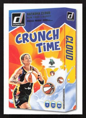 2025 Donruss WNBA Natasha Cloud Crunch Time Press Proof #15 Card