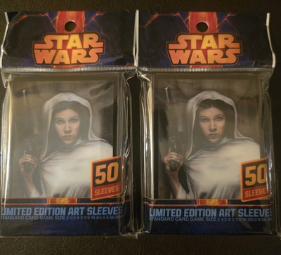 FFG Star Wars Limited Edition Art Card Sleeves Princess Leia (50 sleeves x2)