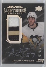 2020 SPx UD Black Lustrous Rookies Tier 1 17/125 Anthony Angello Patch Auto 9uf