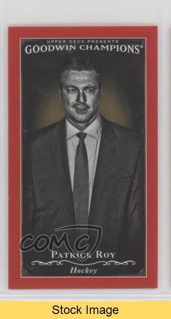 2016 Goodwin Champions Black & White Minis Royal Red Patrick Roy HOF READ 0f3