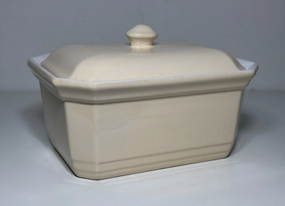Emile Henry Terrine aus cremefarbener Keramik Made in France
