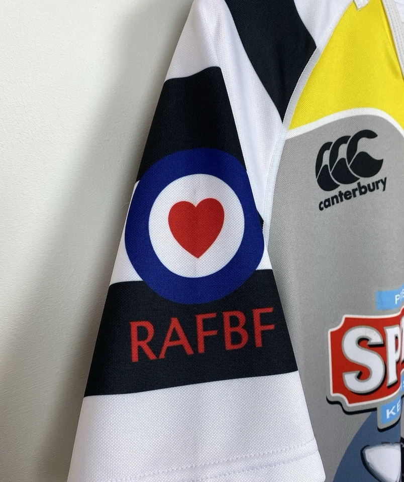 Canterbury RAF Rugby Royal Air Force Spitfires 7's Jersey Shirt Men’s Size S Top - Image 4 of 4