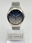 SEIKO Elnix Quartz 0703-8040 Vintage Blue Dial Day/Date Watch Japan - Rank C
