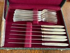 WMF Besteck f. 6 Pers. Messer & Gabeln Modell 2500 Art Deco Bauhaus 90er Auflage