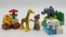 Lego DUPLO Baby Zoo #4962 Retired-Polar bear/Giraffe- 18pcs COMPLETE Set- NO BOX