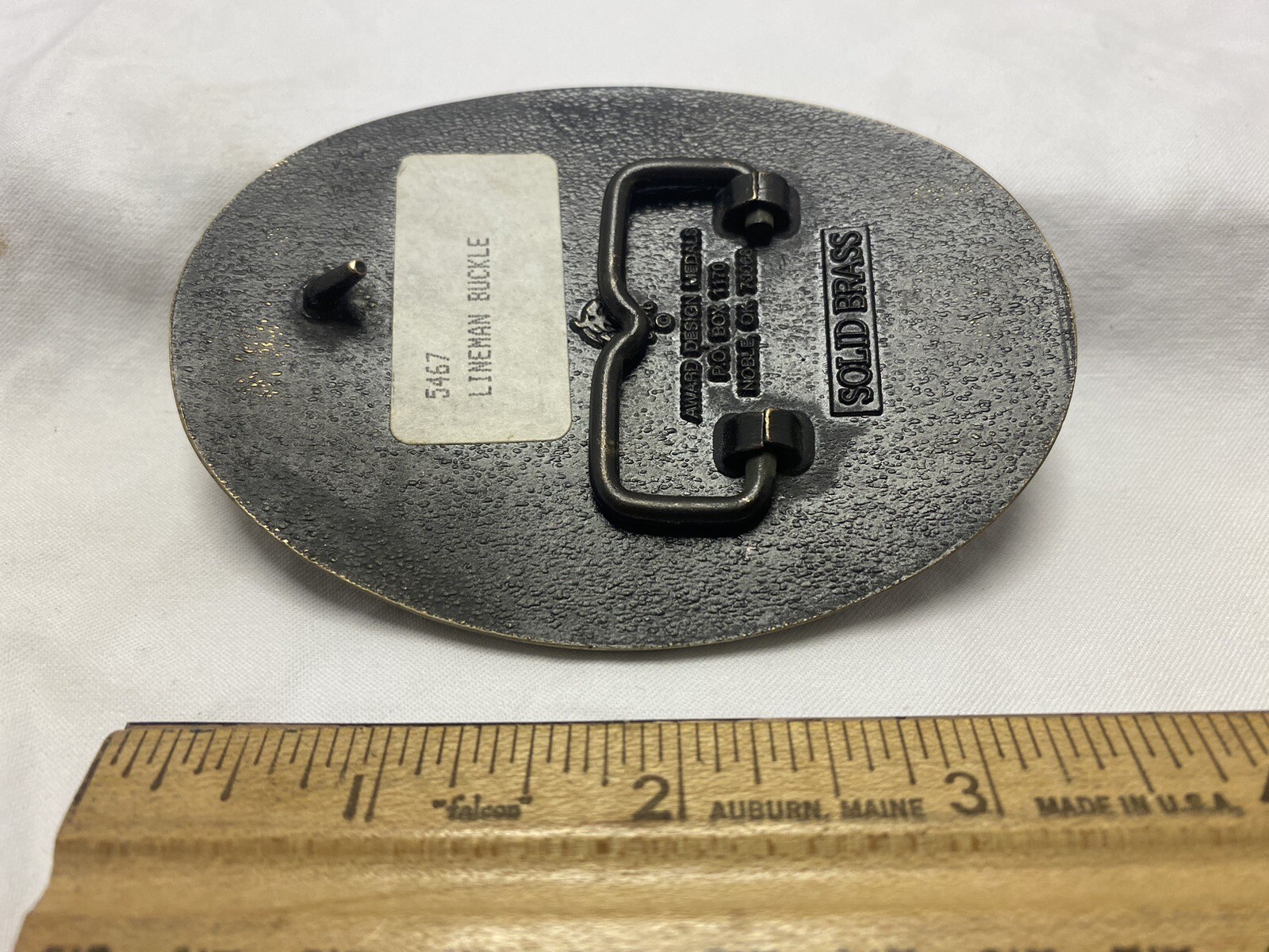 Vintage Solid Brass Lineman Electrical Telephone … - image 3