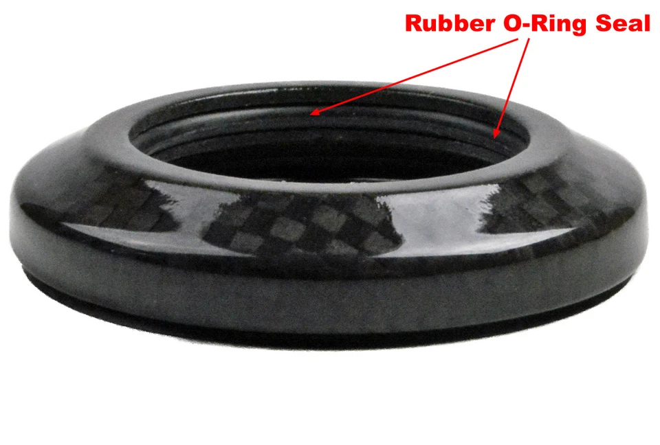 OMNI Racer WORLDS LIGHTEST Auriculares Integrados Espaciador de Carbono Cónico 1-1/8" 8mm Foto 3 de 4