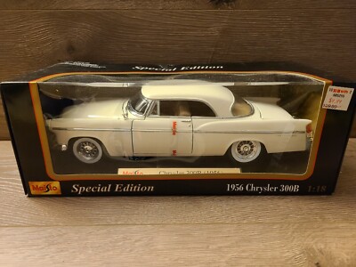 Maisto Chrysler 300B (1956) ミニカー Maisto 1956 Chrysler 300B. 1:18 scale. White. Special