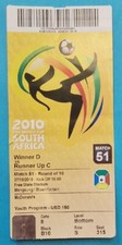 TICKET FIFA World Cup 2010 Match 51 Germany England