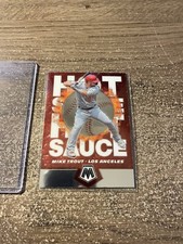 Mike Trout 2021 Panini Mosaic Baseball # HS1 Los Angeles Angels Hot Sauce