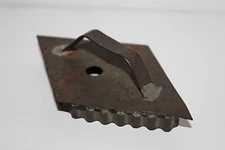 Antique Handmade Tin Diamond Shaped Pie Crust Edge Cookie Cutter 