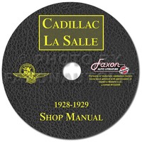 1928 1929 Lasalle Und Cadillac Shop Manuell CD 28 29 Repair Service 341-A 341-B