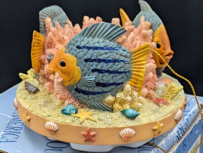 Our America Candle Capper Topper Fish Coral Sea Reef Fits Yankee Candles 