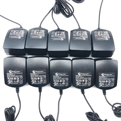 Lot of 25 Genuine Polycom AC Power Supply Adapter 48V 0.31A for VoIP Phones