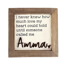 Personalized Grandma, Grandpa, Dad, Mom, Auntie, Uncle, God Mom, God Dad Sign