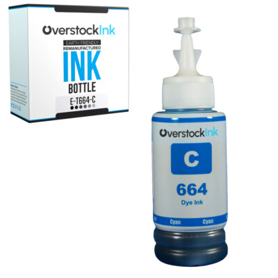 OSI Compatible Epson 664 Cyan Ink Bottle for Epson EcoTank L335 L350 ...
