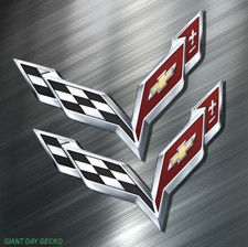 2 Two Corvette Car Truck Suv Stickers Auto Decals Stingray Chevrolet New