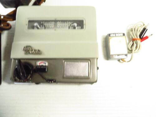 RARE MAGNÉTOPHONE À BANDE VINTAGE Cole Dictater bobine à bobine TR-400, avec micro, étui cuir - Photo 3/9
