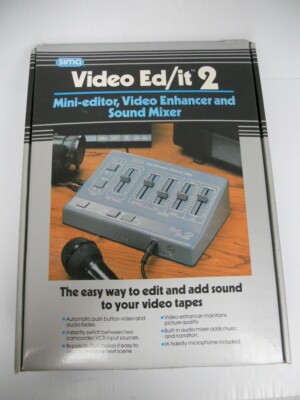 Vintage SIMA Video Ed/it 2 Mini Editor Video Enhancer and Sound Mixer 