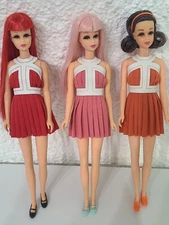 Handmade Francie Fashion Dress Inspired by the Vintage Francie No Bangs Dress