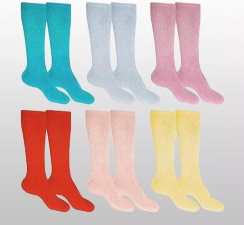 6 Pairs Women Diabetic Ankle & Crew Socks Health Circulatory Cotton Size 9-11 - Picture 8 of 8