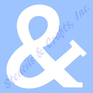 3" AMPERSAND STENCIL SYMBOL STENCILS TEMPLATE TEMPLATES PATTERN CRAFT ...