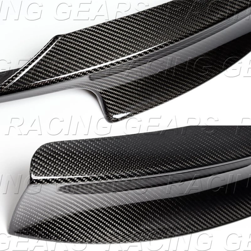 FIBRA DE CARBONO REAL M-SPORT PARA-CHOQUE DIANTEIRO DIVISOR LABIAL FIT 12-18 BMW F30 3-SERIES - Imagem 2 de 4