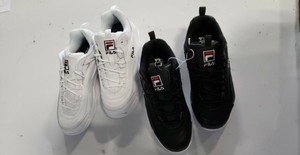 fila disruptor ii all white