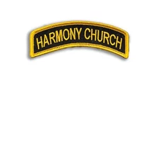 HARMONY CHURCH Embroidered Tab - US Army Infantry - (11 Bravo) Fort Benning, GA