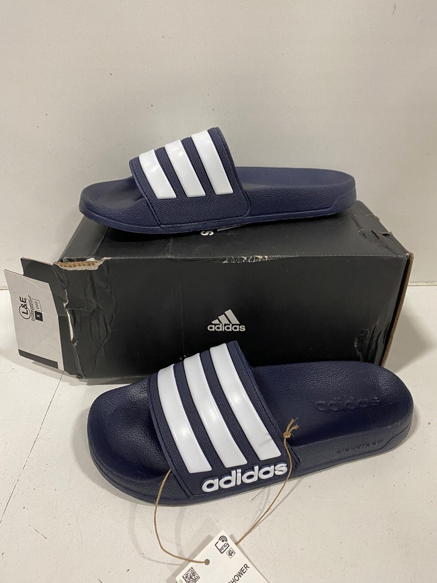 adidas Unisex Adilette Shower Slide Sandal, Legend Ink/White/Legend Ink, 5  US | eBay