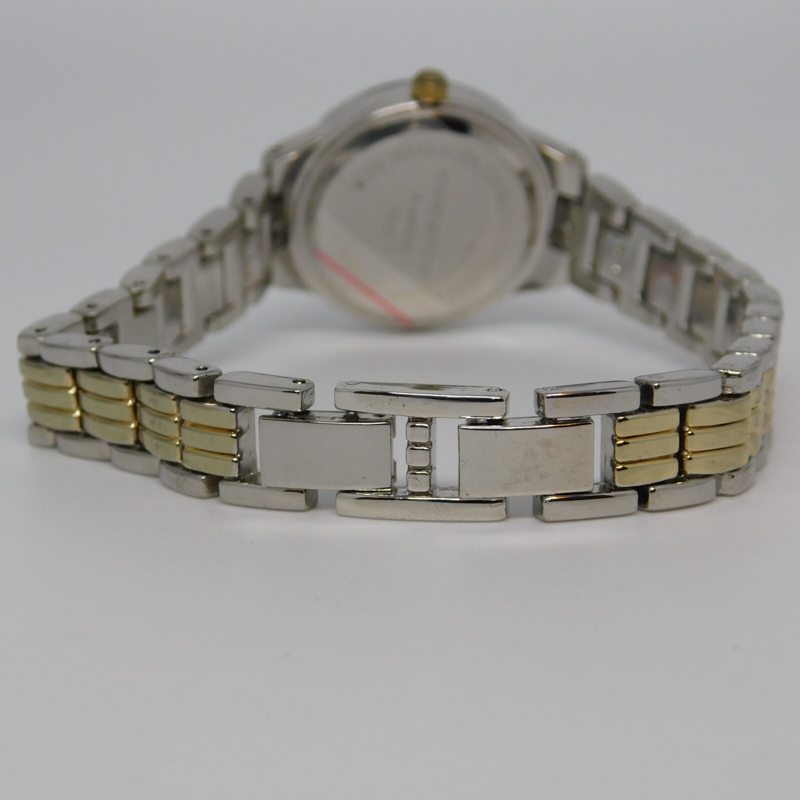 ACCUTIME WATCH CORP. Mother-of-Pearl Quartz Women's Watch Sz. 7 3/4" New Battery