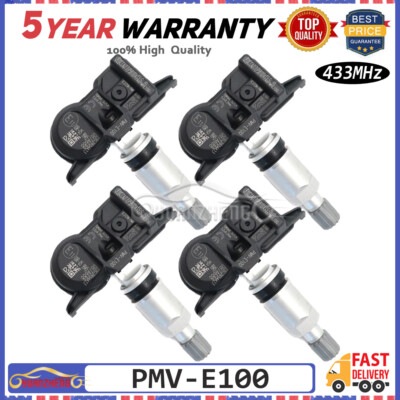 4PCS TPMS Tire Pressure Sensor Fits For Toyota AVALON CAMRY PMV-E100 42607-02090
