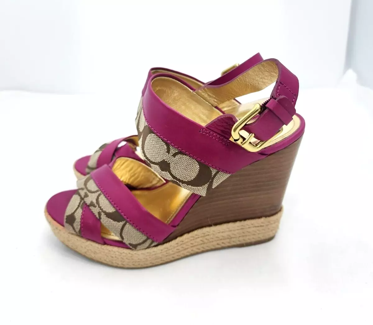 Coach hotsell platform wedges