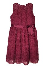 CRB Girl  s Formal Dress  Size 14  Red  Sleeveless  Lined  Party  Holiday