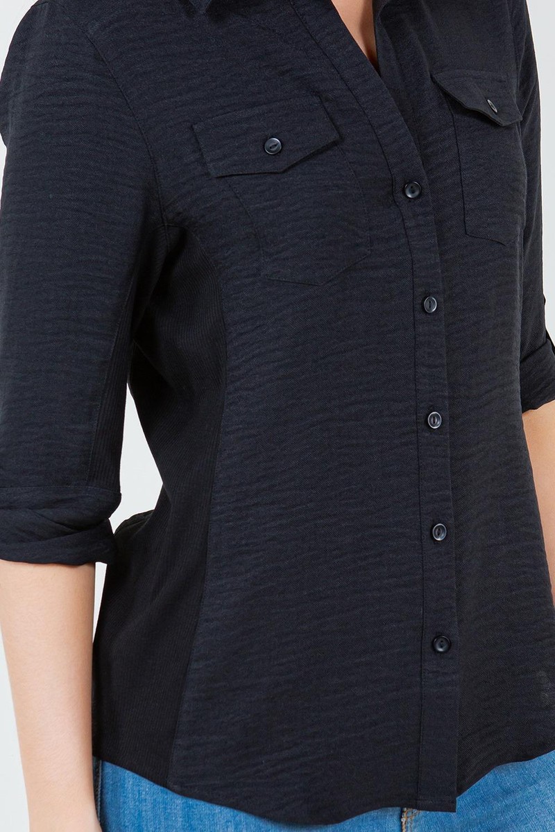 売れ筋商品|||トミー ヒルフィガー シャツ レディース トップス COLLARLESS BLOUSE - Button-down blouse - blue spell Sd8b958e08c694d45ab0d745915678