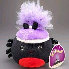 Squishmallows Halloween Bella the Spider 5" Plush Stuffed Animal Toy Purple Hair