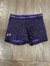 Mens Jock Under Armour Booty Spandex Tights Compression Shorts Purple Black M