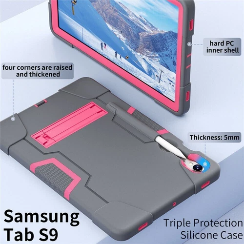 For Samsung Galaxy Tab S10 S9 FE+ Tablet Heavy Duty Case Shockproof Stand Cover - Picture 139 of 168