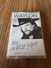 Will the Wolf Survive , Waylon Jennings Cassette, 1986 Columbia