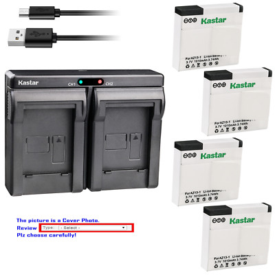 Kastar Battery Dual Charger for Xiaomi YI AZ13 & Xiaomi Yi Sports Action Camera