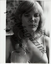 Vintage Risqué Pinup B&W 8"x11" Sexy Cheesecake Blonde Lingerie Print XH-34