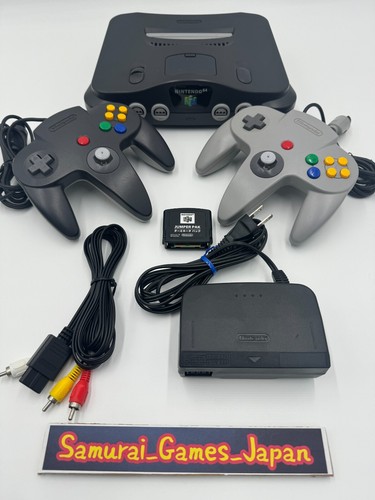 Nintendo 64 N64 Black Console + Controller + Accessory Region Free Used Tested - Afbeelding 25 van 34