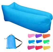 NEW  Inflatable Air Lounger Sofa Portable Couch Blue, Red, Green, Yellow 