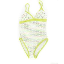 BURBERRY London: Multicolor Logo, One-Piece Swimsuit Sz: S - fits 2 to 4 oq