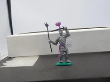 Crescent Swoppet Style Foot Knight Standing with a Sword and a Halberd