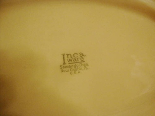 Vintage RESTAURANTWARE Teller LAKOS CAFE Muskegon Western Ave INCA Shenango China! - Bild 5 von 6