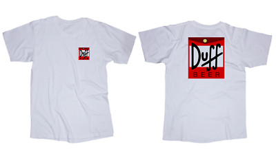 Duff beer logo Simpsons White T-Shirt