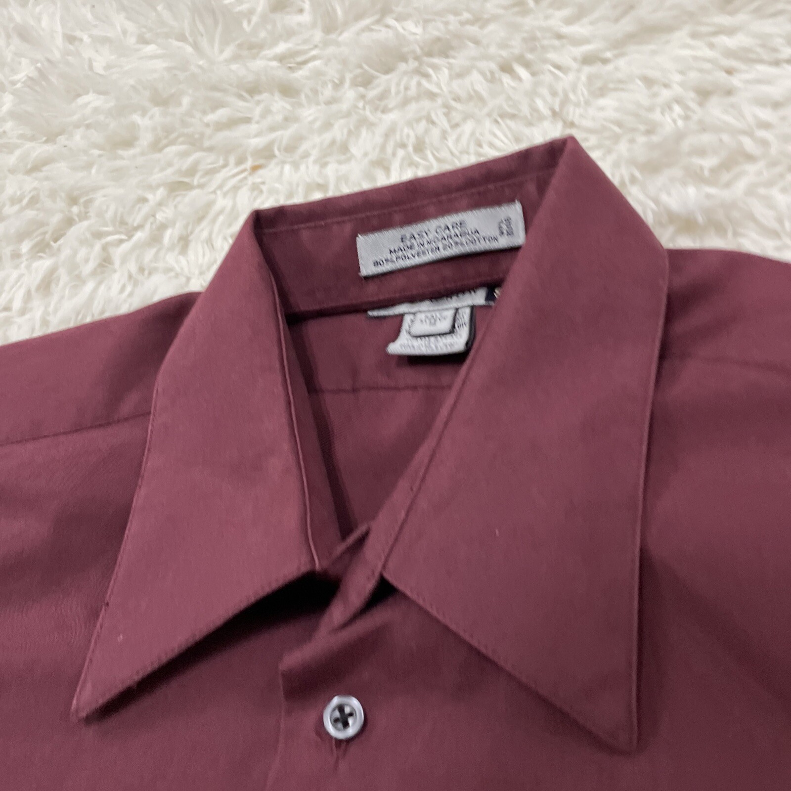 FILA SAVILE ROW camicia streetwear vintage anni 90 uomo 16 rosso collo a punta manica 1 2 16